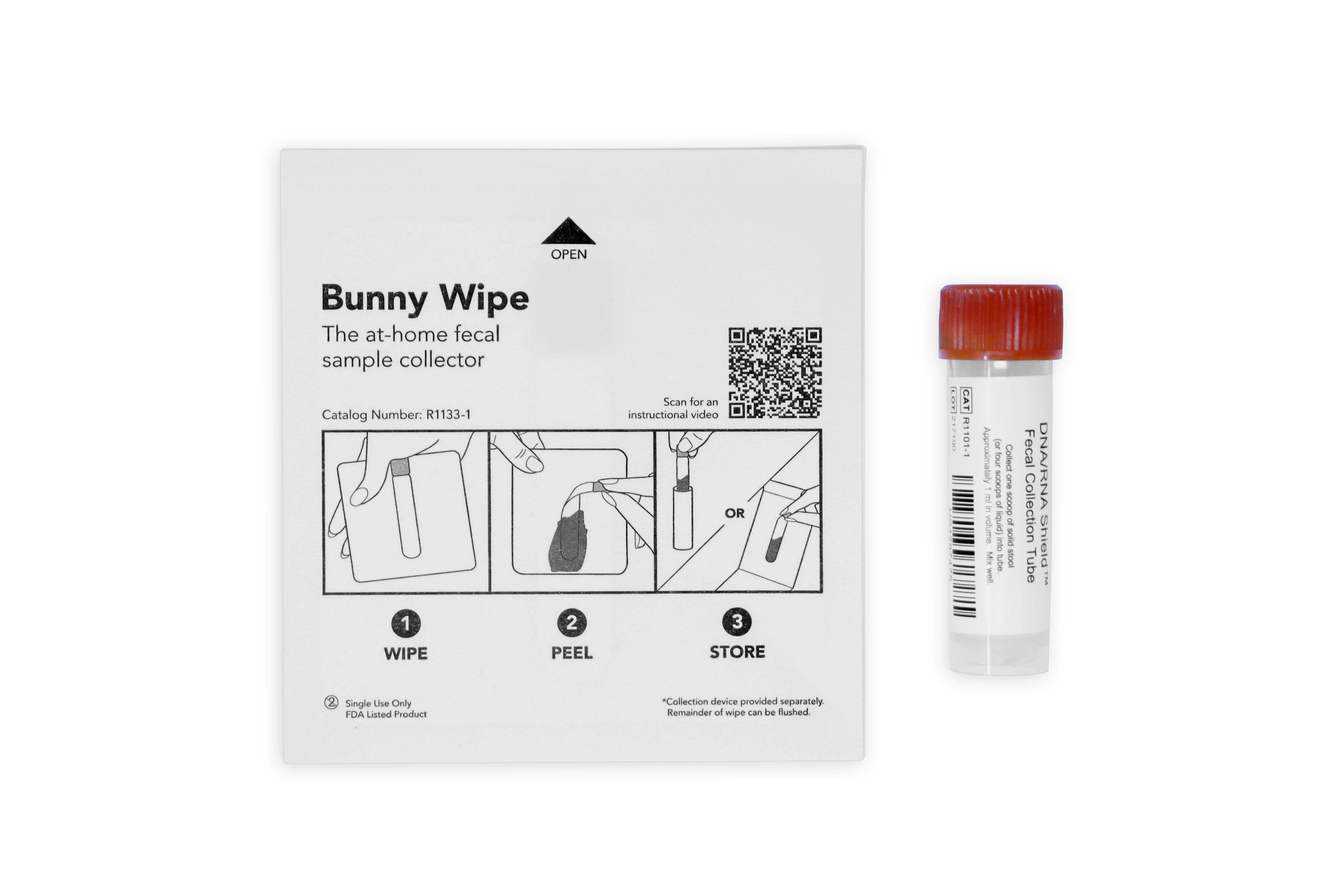 Bunny Wipe Fecal Sample Collector | ZYMO RESEARCH
